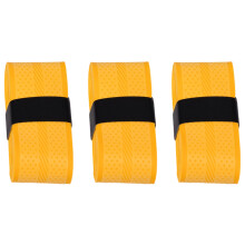 3-pack zweetabsorberend handrubbernet antislip wikkeltape-Geel