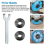 Llave angular para tuerca de bloqueo de brida de 5/8"-11, modelo 2025, compatible con la amoladora Milwaukee I2 CS x3. 3