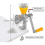 Manuelle Mohnsamenmühle, eiserne Handmühle, kleine Getreidemühle mit Kunststofftrichter 5