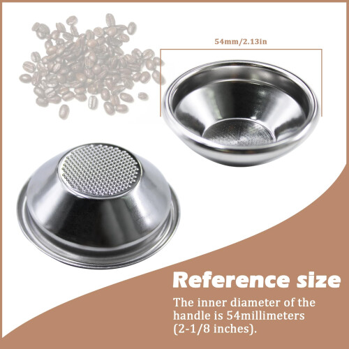 54mm Portafilter Basket 10g Single Espresso Filter for Precise SingleShot Dosing 2 Pack 1