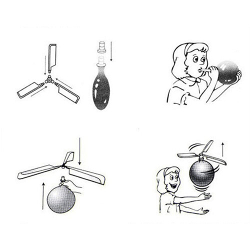 Set de jucării cu elicopter cu balon – Kit științific educațional pentru 1