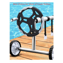Solar Cover Reel Strap Kit for Inground Pool, Adjustable Solar Blanket Straps with Buckles and Tabs