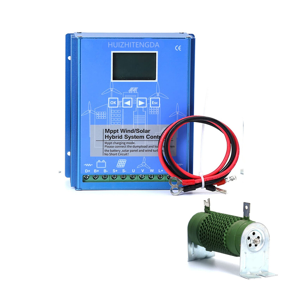 12000W Wind Solar Hybrid Mppt Charge Controller 12V 220V Lcd Display Dual Power Input Boost Charging 9310869816997