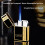 Windproof Torch Lighter Refillable Butane Jet Flame, Adjustable Blue Flame for Candle BBQ Camping (Color E) 2
