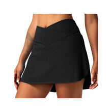 Damen-Tennisröcke mit Taschen, Hoch Taillierte Golfröcke, Sportliche Skorts, Plissierter Minirock Fürs Training Grün XL
