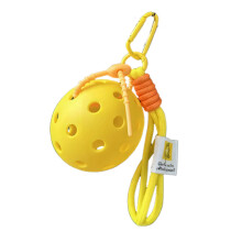 Creative Pickleballs Themed Keyrings Novelty Ornament-Yellow