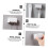 Toothbrush Holder 2pcs Wall Mounted ABS Organizer for Bathroom, Compact SpaceSaving Design 2
