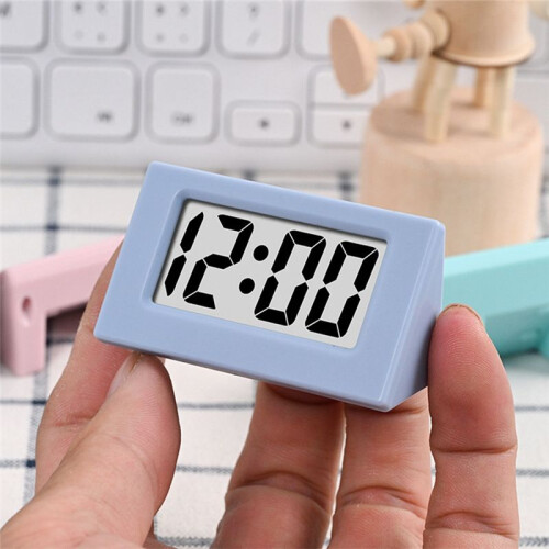 Clock Triangle LED Screen Lectronic Digital Alarm Screen Desktop Clock for Home Office Table Bedroom Decor Black 1