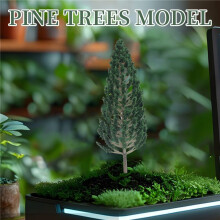 10Pcs Pine Trees 1:25 Model Train Railway Building Green Model Tree for O G Scale 1/25 Railroad Layout Diorama Scenery