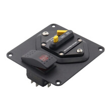 Panel de Disyuntor de 100 una con Interruptor Basculante para de una Sola LáMpara con RetroiluminacióN LED Roja para RV