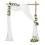 Tecido Drapeado em Arco de Casamento, 3 Painel, 29,5 Polegadas X 19,6 Pés, Cortina Branca de Chiffon Transparente para Cerimônia de Casamento 2