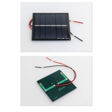 Micro Solar Board Photovoltaic 5Pcs 2-3V 100Ma Solar Cells with Wires Solars Epoxy Plate DIY Projects Toys 60mm X 60mm