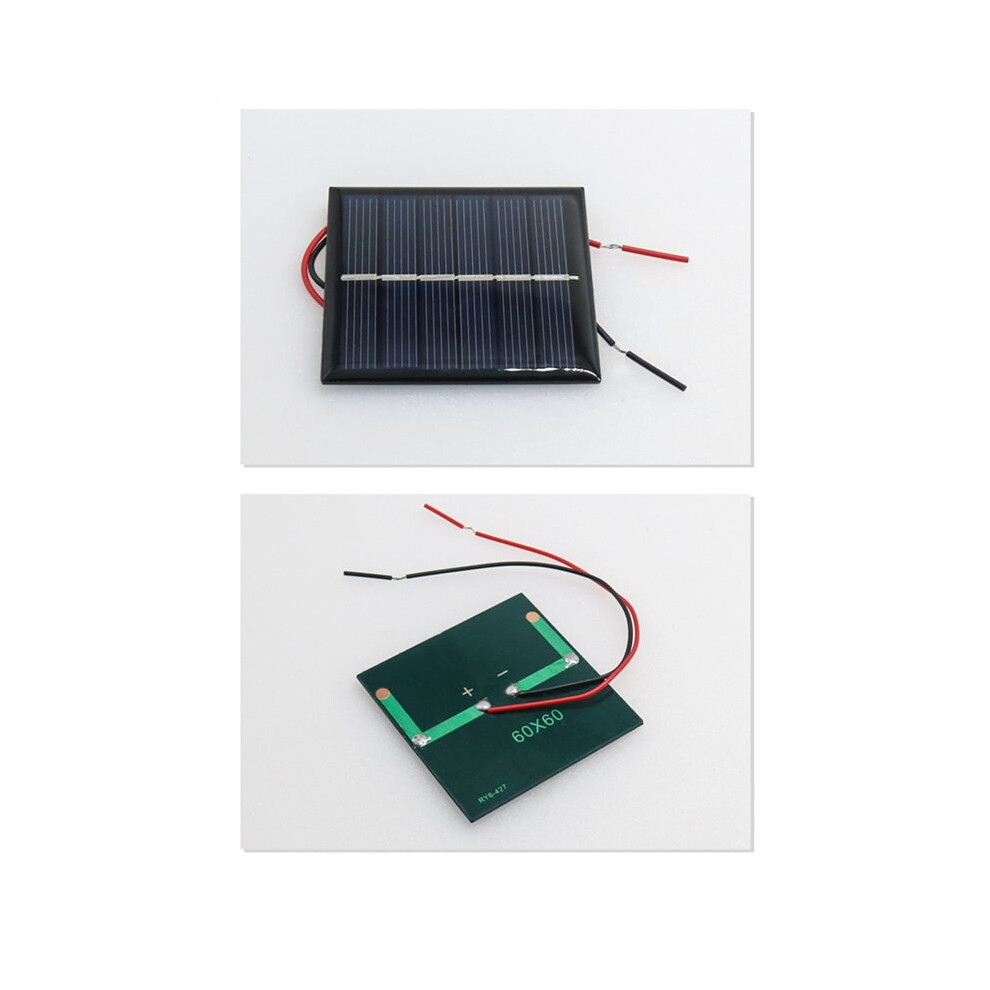 Micro Solar Board Photovoltaic 5Pcs 2-3V 100Ma Solar Cells With Wires Solars Epoxy Plate Diy Projects Toys 60Mm X 60Mm 6033031323101