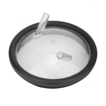 Transparent Goat Milking Machine Lid with Airtight Seal Gasket, Two Open Replacement Bucket Cover