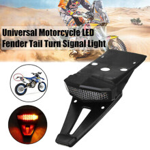 2X Motorcycle Rear Brake Tail Light License Plate Lamps Dirt Bike