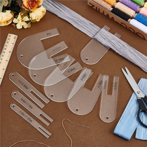 Conjunto de 9 Pregadores Rápidos em Acrílico de 1/2 A 4 Polegadas para Costura e Quilting, Ideal para Iniciantes 2