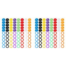 160 Pezzi Copri Chiavi Colorate Copri Chiavi Tag Cover Set Portachiavi Identificatori Chiave Topper Chiavi Organizzazione Chiave di Casa