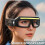 LED Glasses Rechargeable Headlight with Motion Sensor and Touch Control, 5 Modes USB C Lighted Glasses for Running 2