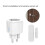Socket Outlet 16A and Door/Window Sensor Wireles Remote Control Anti-Theft Alarms Socket WiFi Timer Socket EU Plug 2