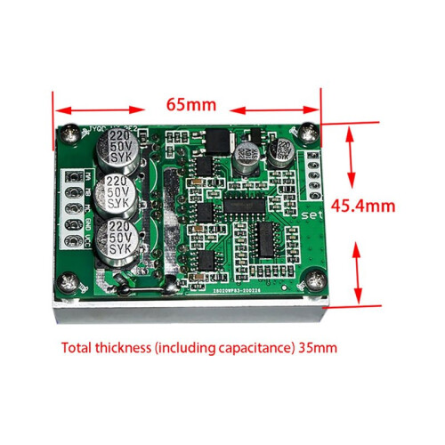 2X 500W 15A DC12-36V Brushless Hall Free Motor Driver Board Motor Foward Reverse Speed Controller Control  Module 2
