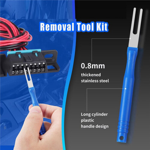 42Pcs Car Terminal Removal Tool Kit Cable Plug Remove Puller Electrical Wire Crimp Connector Pin Extractor 2