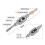 20Pcs Micro-Taps Bit Small Hand Screw Thread Taps M1-M3.5 HSS  Metric Plug Tap Screw Tap Drill Tapping Tool 5