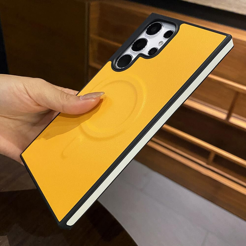 Case For Samsung Galaxy S25 Ultra Magnetic Leather Shockproof Cover With Matte Finish And Camera Guard 9310869817406