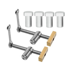 2 Pcs Bench Dog, Dog Hole Clamp Woodworking 3/4 Inch with 4 Pcs 20Mm Bench Dog Hole Adjustable Workbench Bench 20Mm A