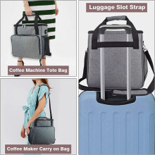 Coffee Maker Travel Tote Single Serves Coffee Station Organizer Pocket Tote Travel