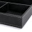 2X 4 Slots Desk Drawer Organizer, Pu Leather Drawer Storage Organizer Divider (Black) 2