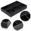 2X 4 Slots Desk Drawer Organizer, Pu Leather Drawer Storage Organizer Divider (Black) 5