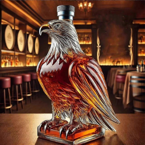350 ml whiskykaraffel Bald Eagle, Dachshund, Ugle, Flaskeformet, Ørnformet 1