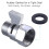 2X Water Flow Control Shut Off Valve, Brass Adjustable Water Pressure Regulator for Hand Held Shower 2