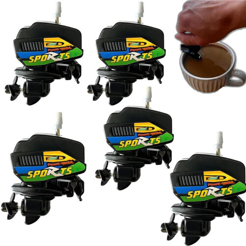 Motor Boat Coffee Stirrer, Wind  Boat Engine Coffee Stirrer, Unique Gadgets for Make Coffee  More Fun (10pcs) 1