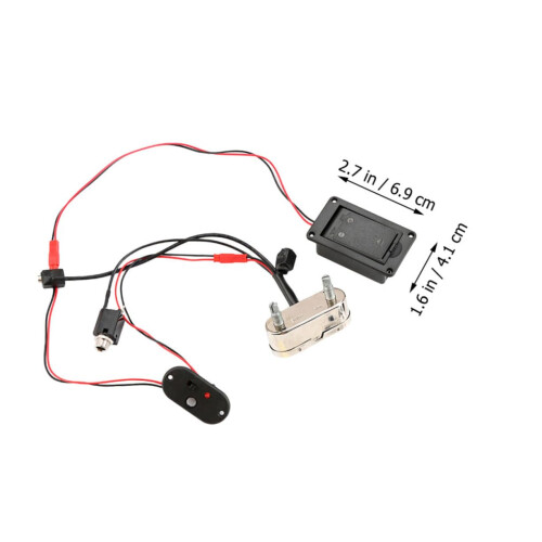 Active Piezoelectric Cello Pickup with Builtin EQ and Tuner for Acoustic Cello Replacement 1