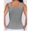 Ärmelloses Damen-Tanktop mit Rundhalsausschnitt, Gerippt, Figurbetont, Sommerlich, Basic, Schlank, Süß Hellgrau XL 6