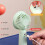 Portable Handheld Fan 3 Speed Cooling Fan Rechargeable-Green 6