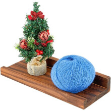 Półka wisząca z litego drewna 30x12 cm