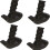 4 PCS Walker Ski Glides for EZ Fold-N-Go Walker Able Life Space Saver Walker Mobility Aid Glide for Stability 2