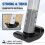 4 PCS Walker Ski Glides for EZ Fold-N-Go Walker Able Life Space Saver Walker Mobility Aid Glide for Stability 3