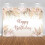 Boho Birthday Backdrop Pink Floral Pampas Grass 1