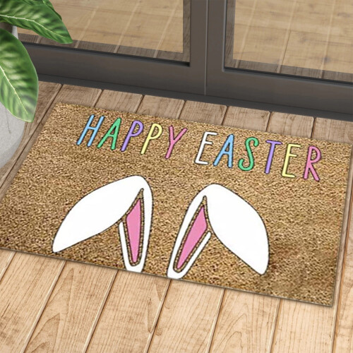 Easter Doormat with Rabbit and Eggs, Coir, 40 x 60 cm