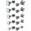 Titan-Ohrstecker-Set mit Schraubverschluss – 5 Paar 1