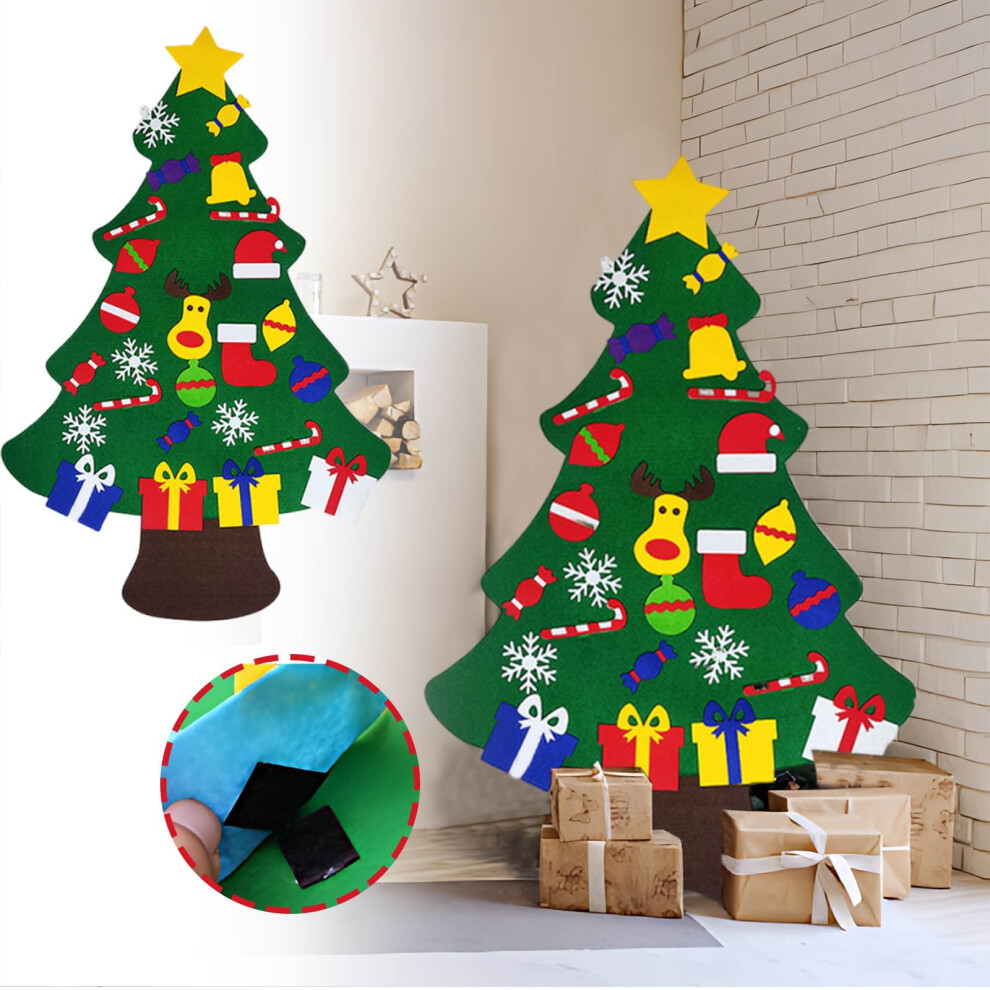 DIY Wall-Mounted Christmas Tree Toy with 28 Ornaments-image-OPC-PTGT699-NEW