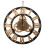 Vintage Wooden Wall Clock Gold Circular Quartz 1