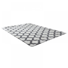 Grått fløyelsteppe 12x1,8 m sklisikkert polyester