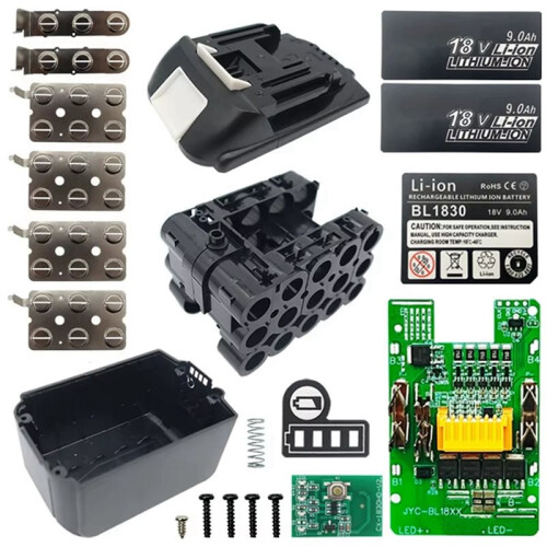 2X BL1890B Lithium Battery Case BMS PCB Balance Charging Protection Board Shell for  18V BL1860 9.0Ah 1