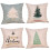Kerstkussenslopen van linnen, 4 stuks 1