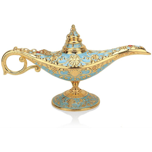 Arabische bruiloftslamp van zinklegering, blauw