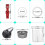 Replacement Parts for Instant Pot LUX80 8QT Includes Steam Release Handle, Sealing Ring, Float Valve, Anti-Block Shield 7